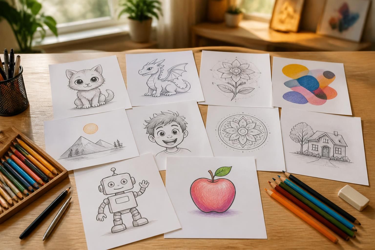 découvrez 50 idées de dessins faciles et originales à réaliser sur papier, parfaites pour tous les niveaux et pour stimuler votre créativité.