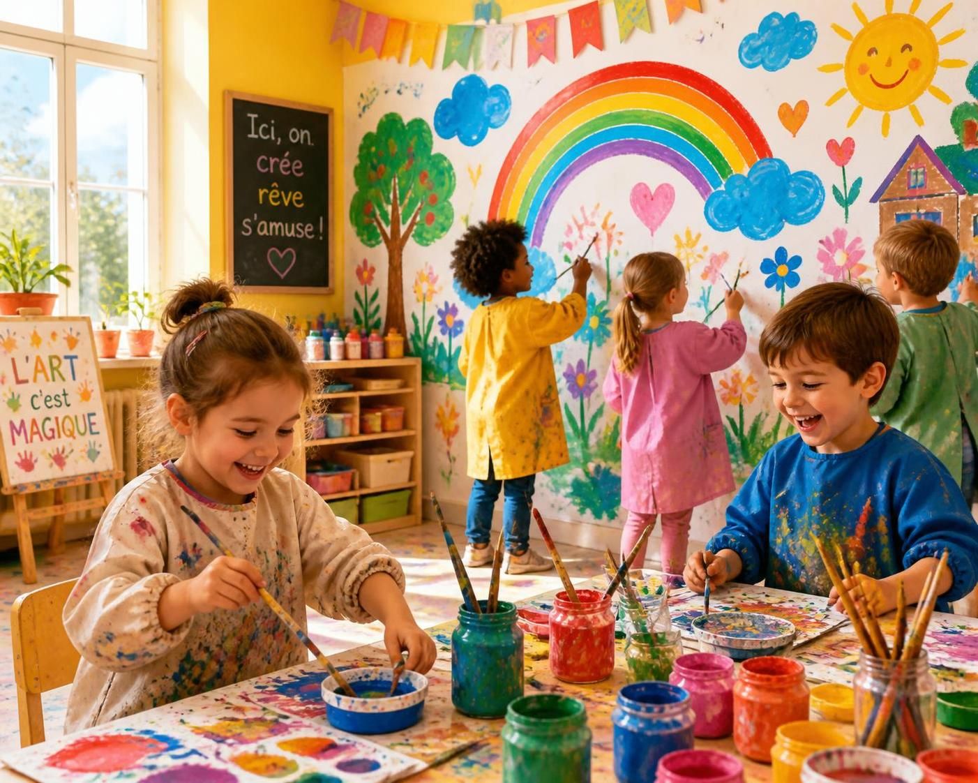 découvrez des idées créatives d'activité peinture adaptées aux enfants et adultes, du niveau maternelle au collège, pour éveiller l'imagination et développer la créativité.