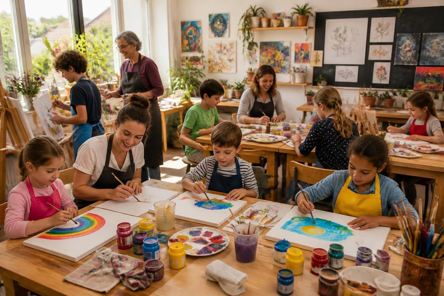 découvrez des idées créatives d'activités de peinture adaptées aux enfants de la maternelle au collège et aux adultes, pour stimuler l'imagination et le plaisir artistique.