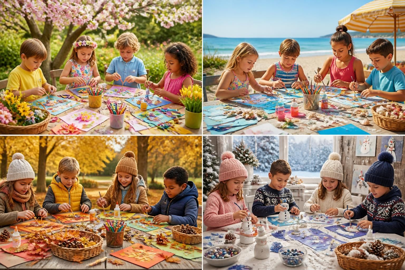 découvrez des idées créatives de bricolage pour enfants, adaptées par âge et par saison, pour stimuler leur imagination tout au long de l'année.