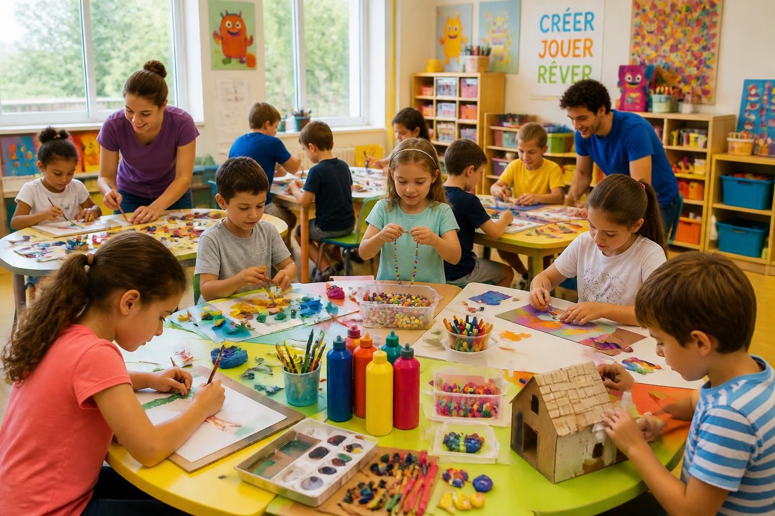 découvrez 12 idées créatives d'activités manuelles en centre de loisirs pour les enfants de 6 à 10 ans, parfaites pour stimuler leur imagination et développer leur motricité.