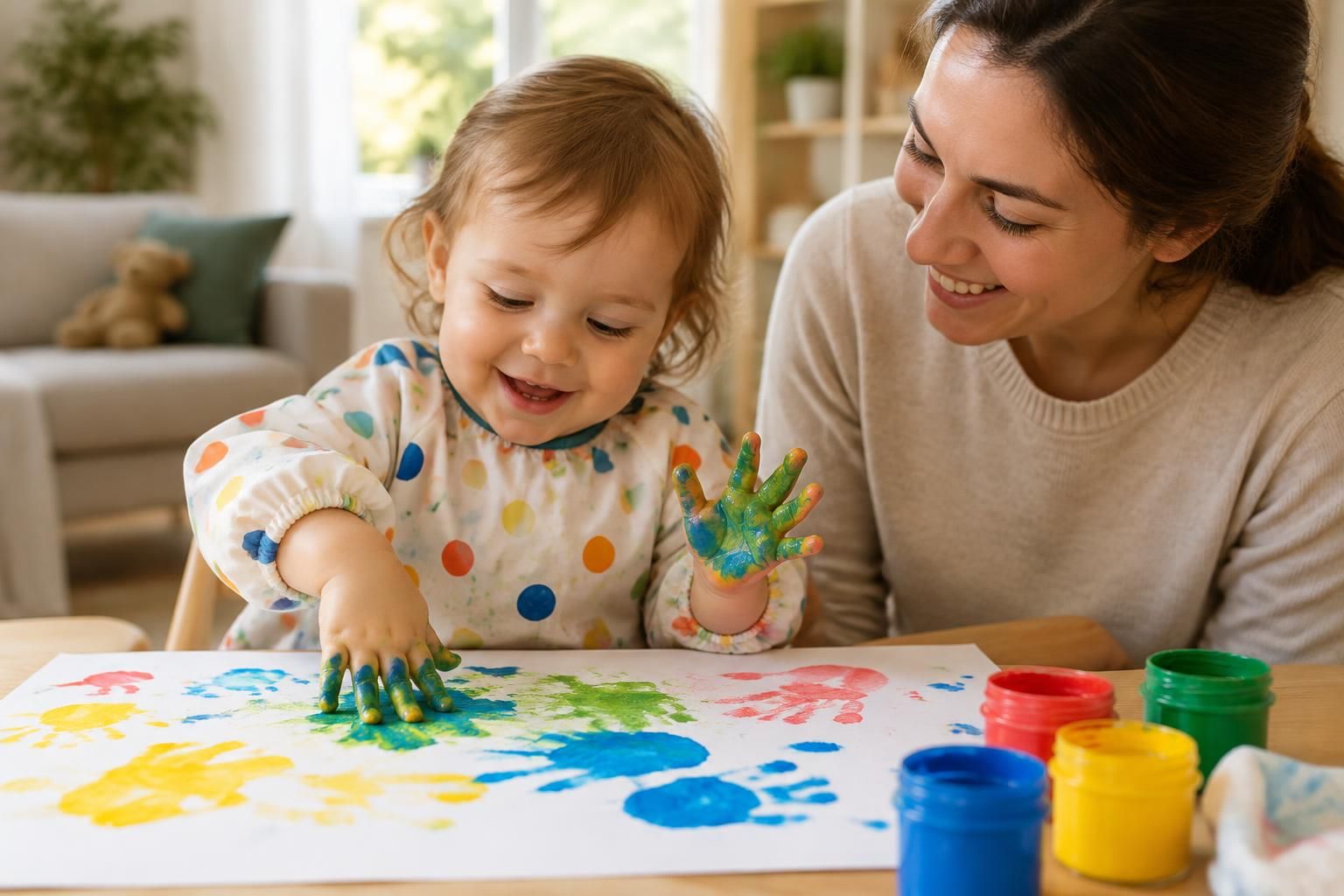 découvrez des activités de peinture adaptées à un bébé de 18 mois : idées simples, peinture à doigt et conseils pour créer en toute sécurité.