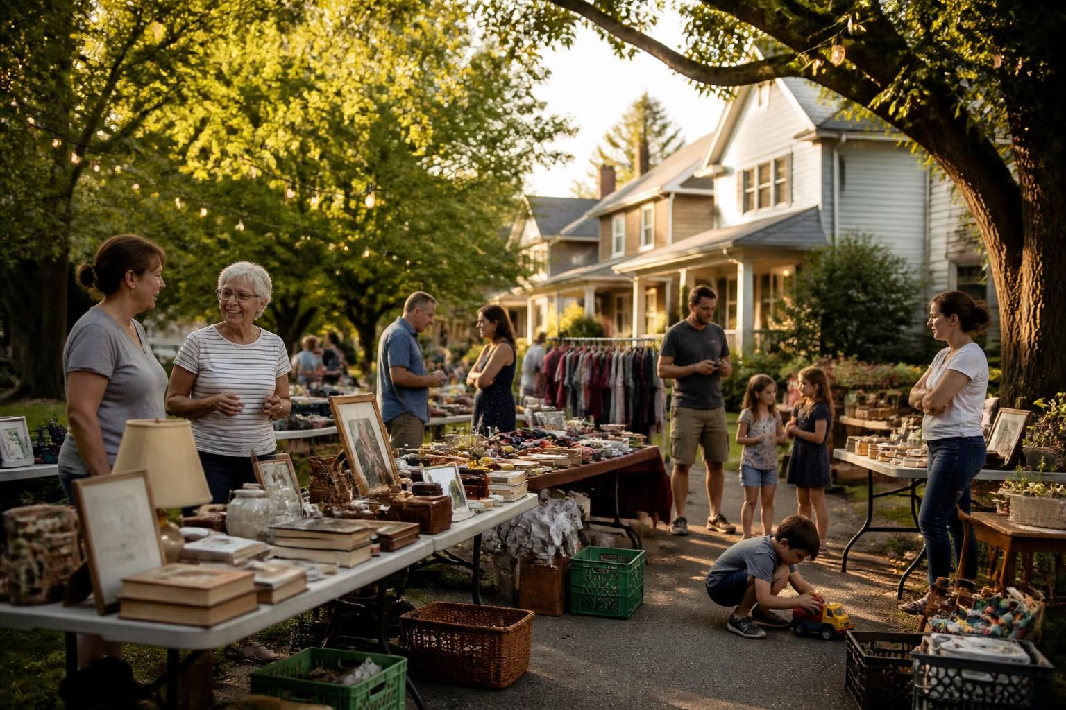 découvrez nos conseils pratiques pour organiser un vide-grenier réussi chez vous, en association ou entre voisins, et profitez d'une journée conviviale pour vendre et acheter des objets d'occasion.