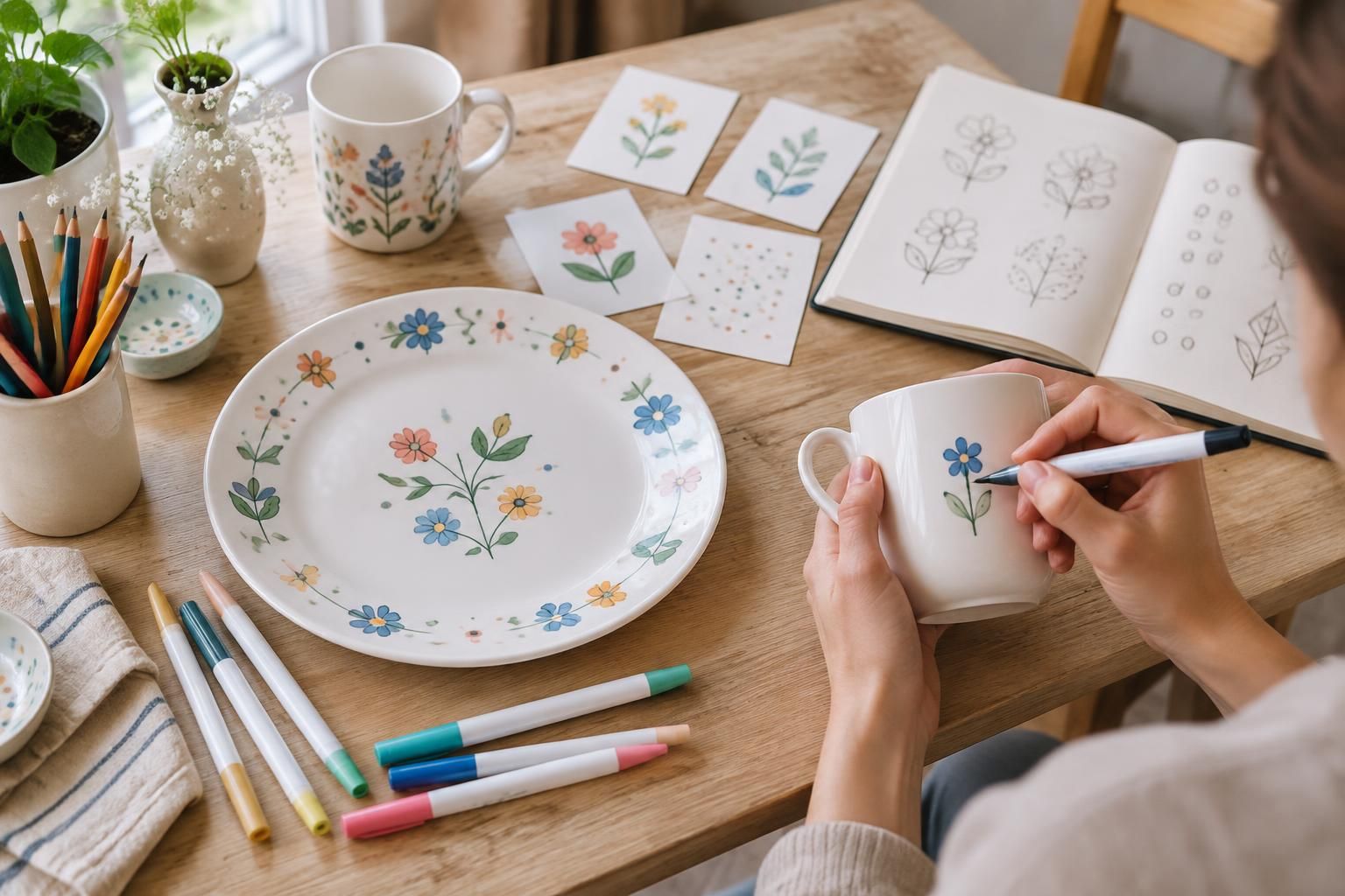 découvrez comment dessiner sur porcelaine avec des modèles faciles, des feutres et des crayons adaptés pour réussir vos premières créations.