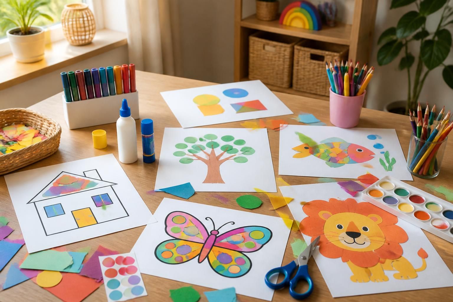 téléchargez gratuitement des fiches d'activités manuelles à imprimer en pdf pour vos enfants. des idées créatives et ludiques faciles à réaliser à la maison.