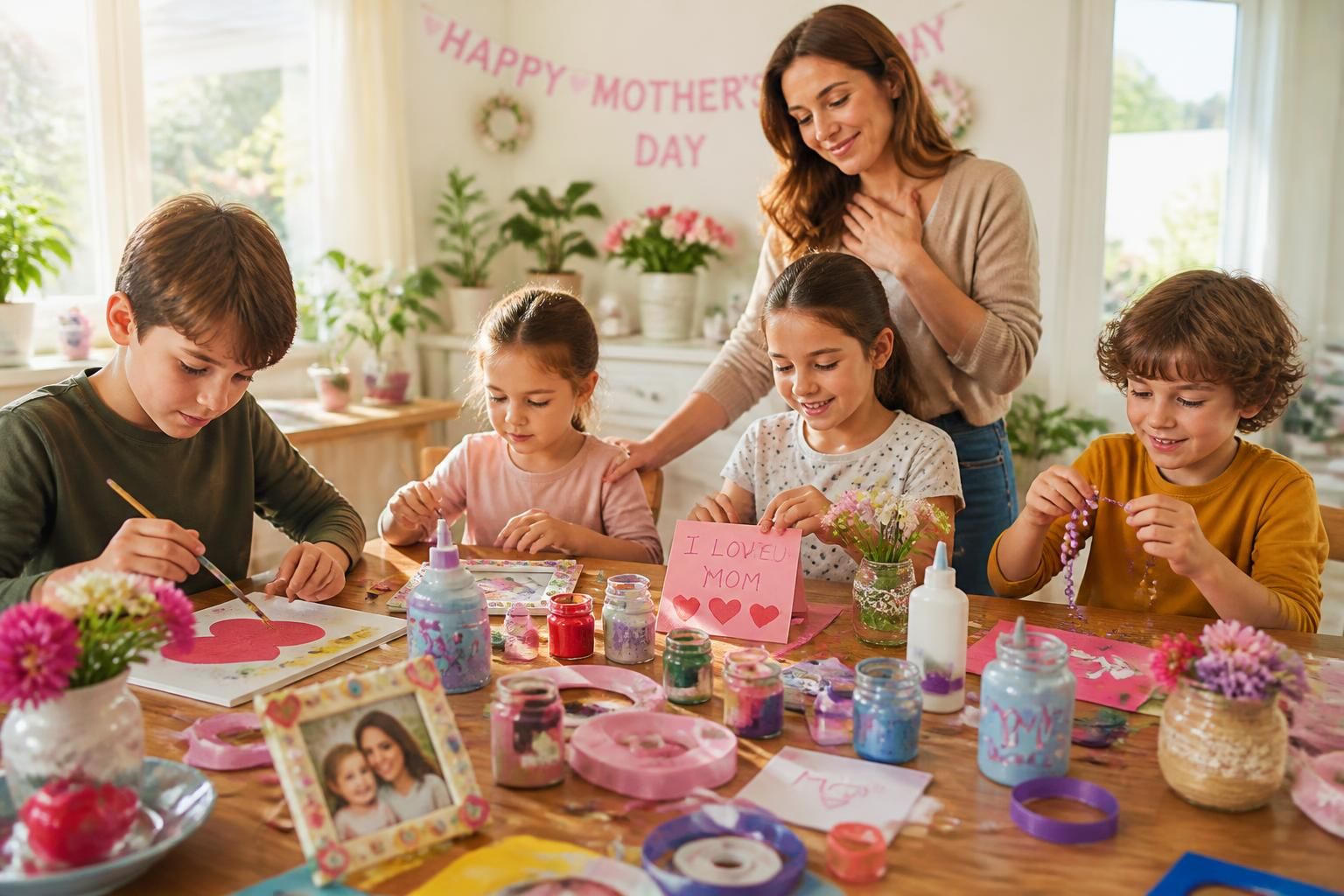 découvrez des idées cadeaux originales et diy pour la fête des mères, à réaliser facilement avec les enfants pour un cadeau unique et rempli d'amour.