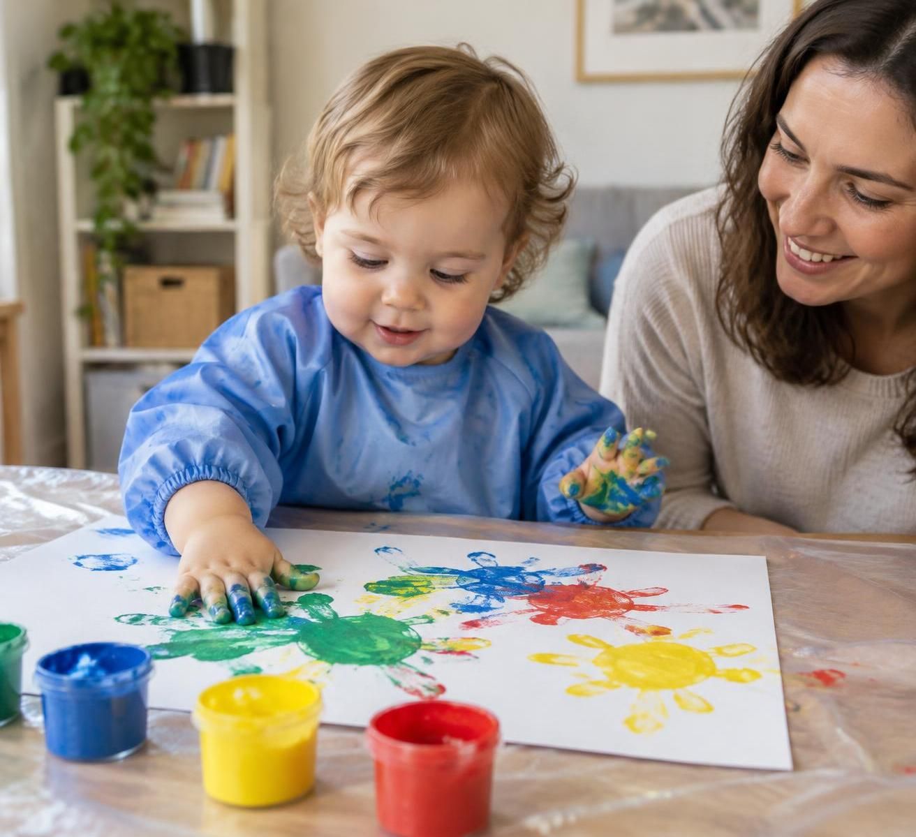 découvrez nos kits de peinture pour bébé : des coffrets ludiques et non toxiques, adaptés dès 12 mois pour éveiller la créativité en toute sérénité.