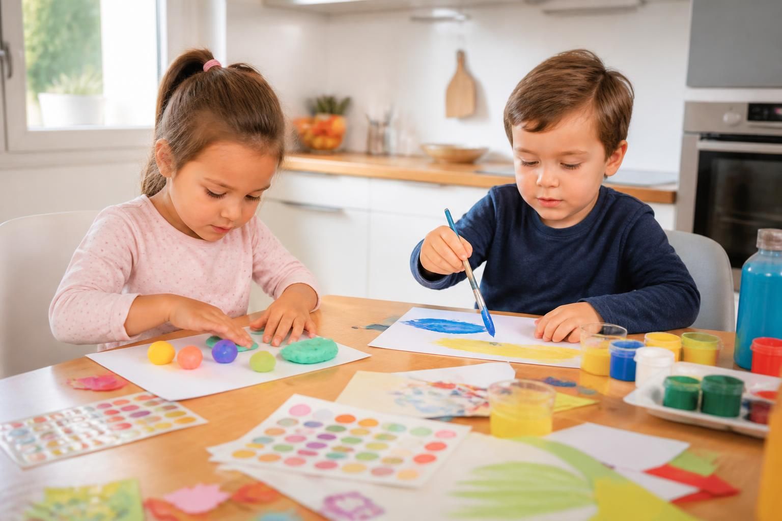 découvrez des coffrets, kits et idées de loisirs créatifs adaptés aux enfants de 4 ans, pour filles et garçons, afin de développer leur imagination et leur motricité tout en s'amusant.
