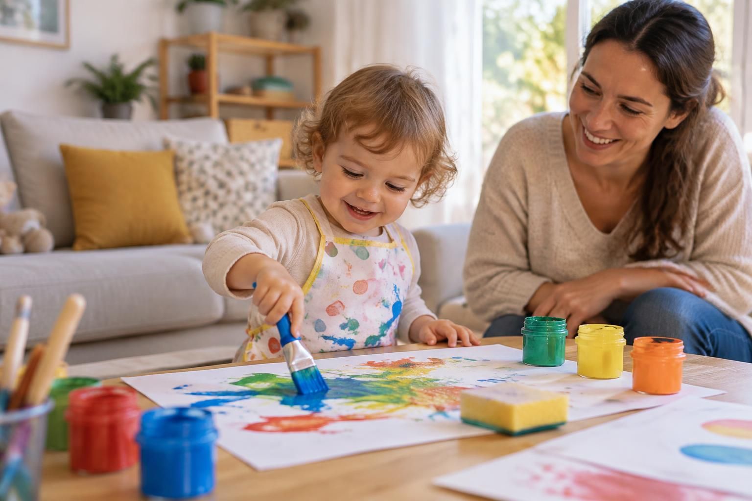 à quel âge proposer la peinture aux enfants ? découvrez comment choisir des peintures adaptées, sûres et faciles à utiliser selon leur âge.