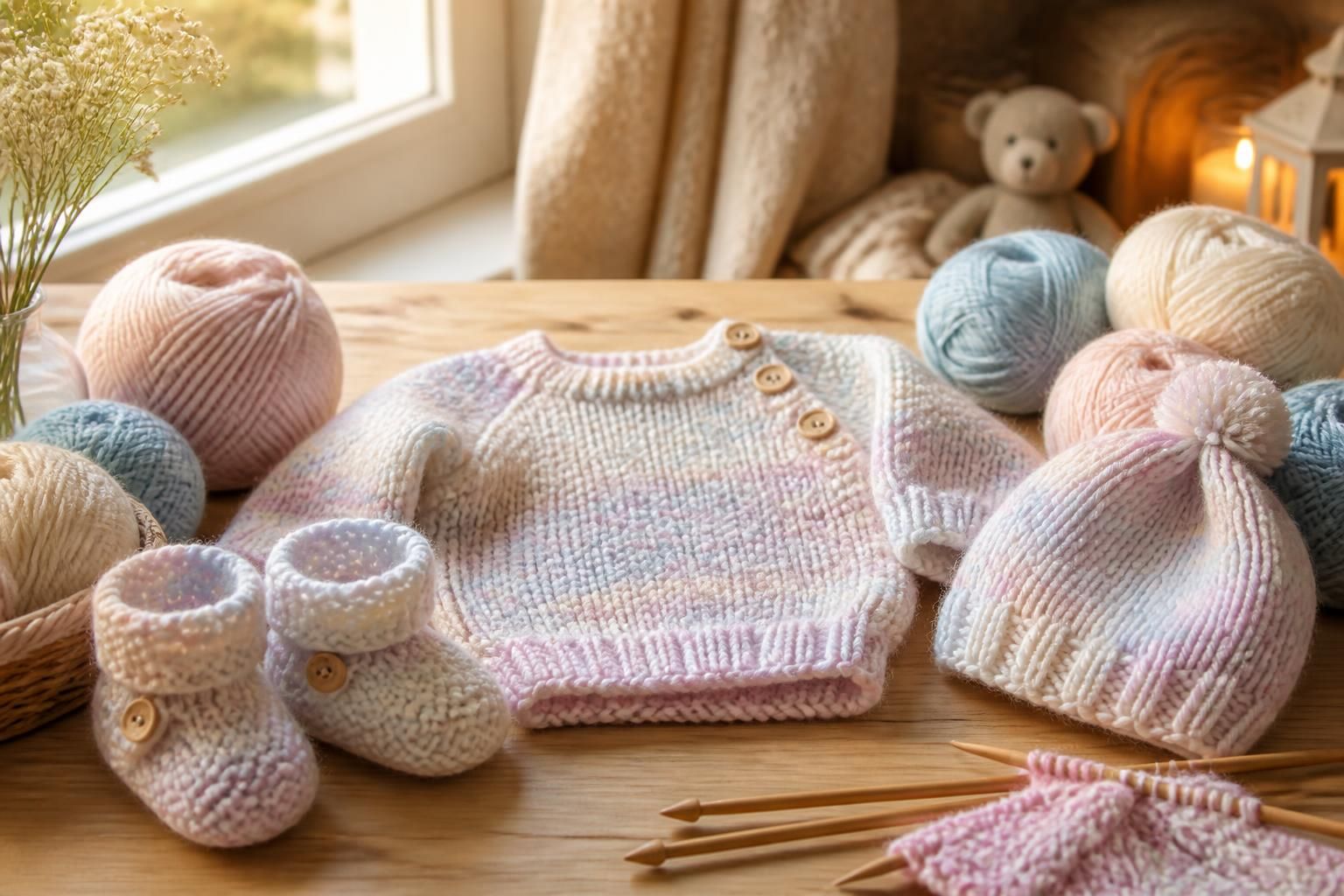découvrez des modèles gratuits de tricotage pour bébé, incluant des layettes et des idées faciles pour débutants afin de créer des vêtements doux et confortables.
