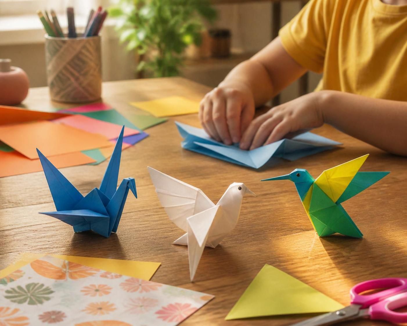 découvrez notre tuto origami pour créer facilement des oiseaux magnifiques comme la grue, la colombe, le colibri et bien d'autres modèles simples à réaliser.