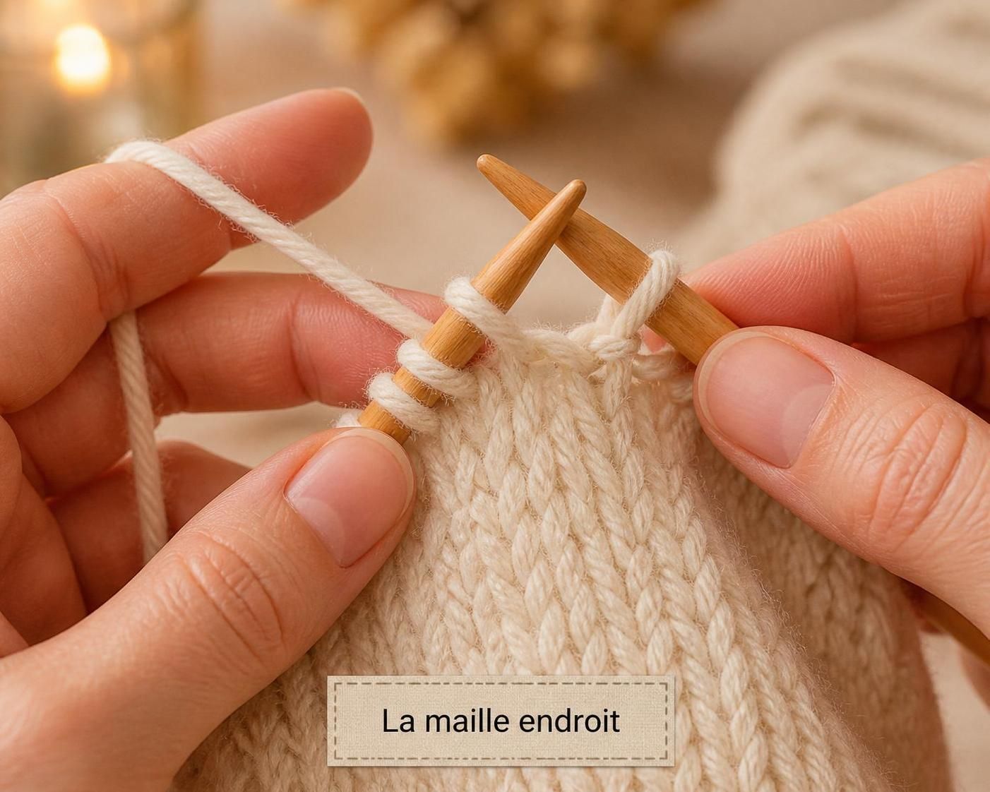 apprenez à tricoter facilement la maille endroit, la maille torse, la maille glissée et le point jersey grâce à ce tuto détaillé pour débutants et passionnés.
