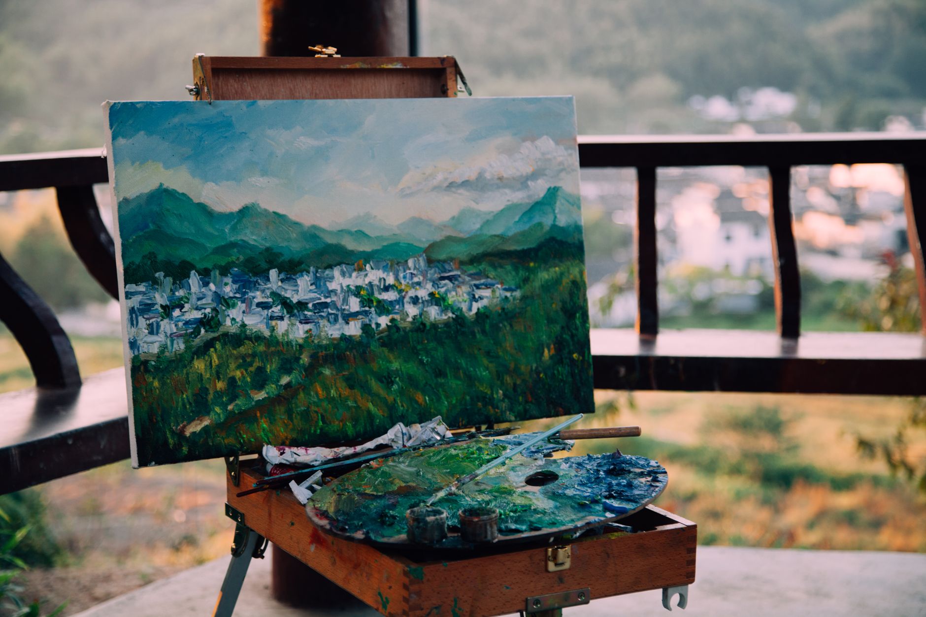 Apprendre à peindre facilement paysages, — tutoriel de peinture de paysage facile